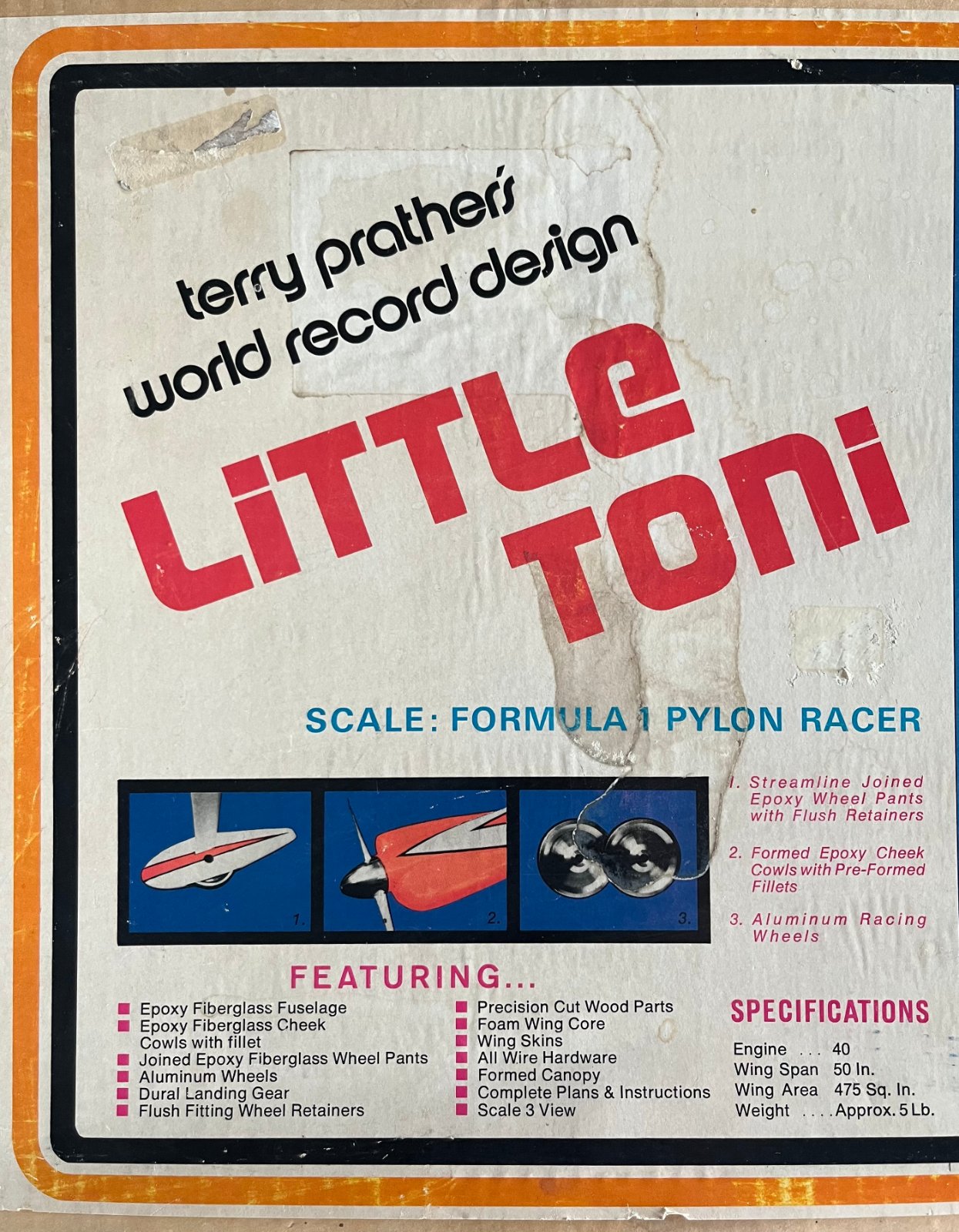 Prather Little Toni Q40 Formula 1 Racer Kit - Never Started, Complete photo 4
