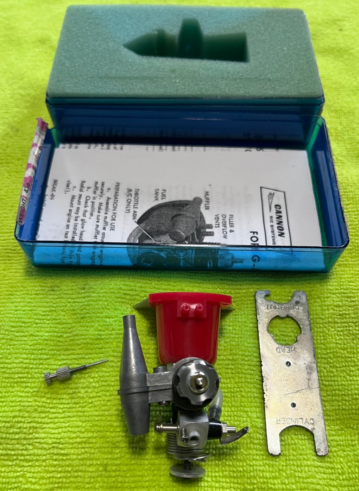 G-Mark .03 RC glow engine with muffler, never run photo 3