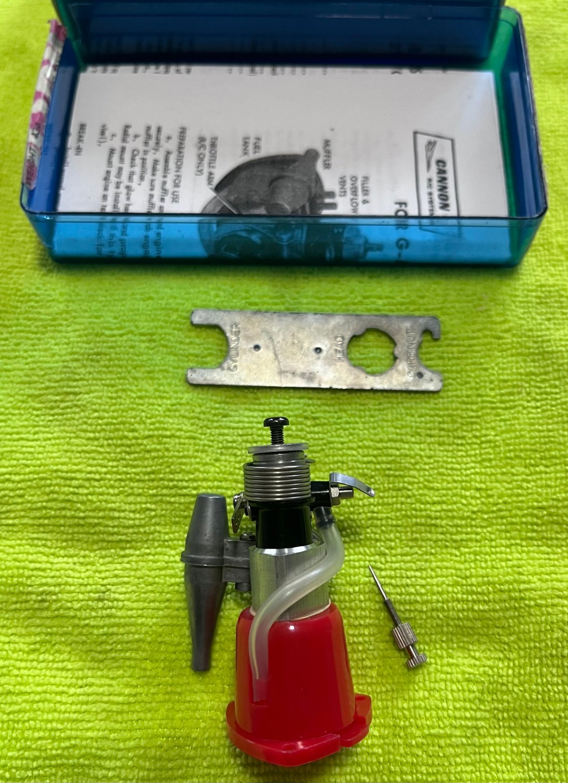 G-Mark .03 RC glow engine with muffler, never run photo 6
