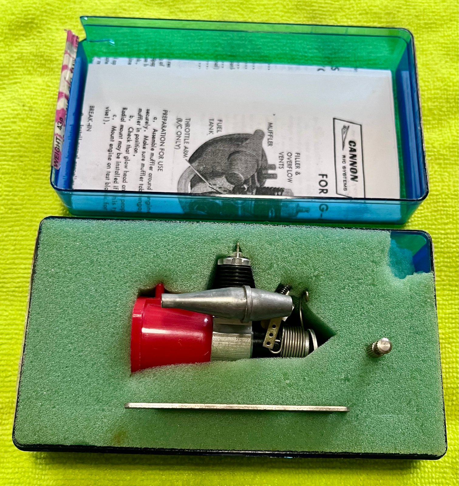 G-Mark .03 RC glow engine with muffler, never run photo 7