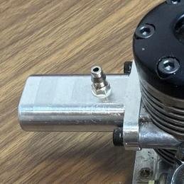 HP 40 Silver Star 2 stroke glow engine, with Mac's header (cut), & tongue muffler photo 2