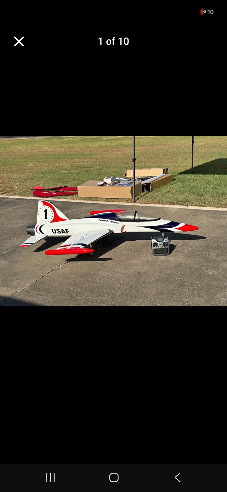 F16 Thunderbird its about 8 feet long and was just flown about 2 weeks ago photo 1