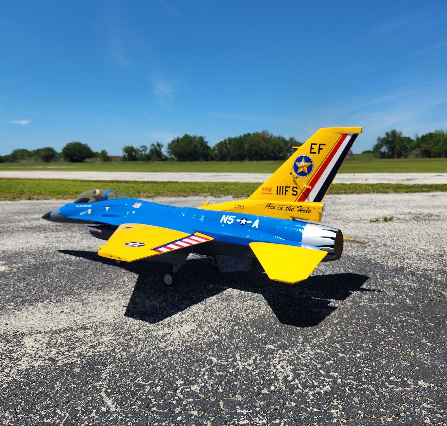 HSD F-16 edf Custom Paint  **FOR SALE** HSD F-16 edf Custom Paint “Ace In The Hole” in Great Condition. photo 2